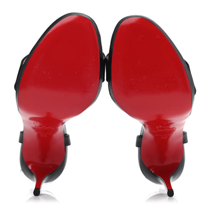 Christian Louboutin Nappa Loubi Queen 100 Sandals 36 Black 4 of 4