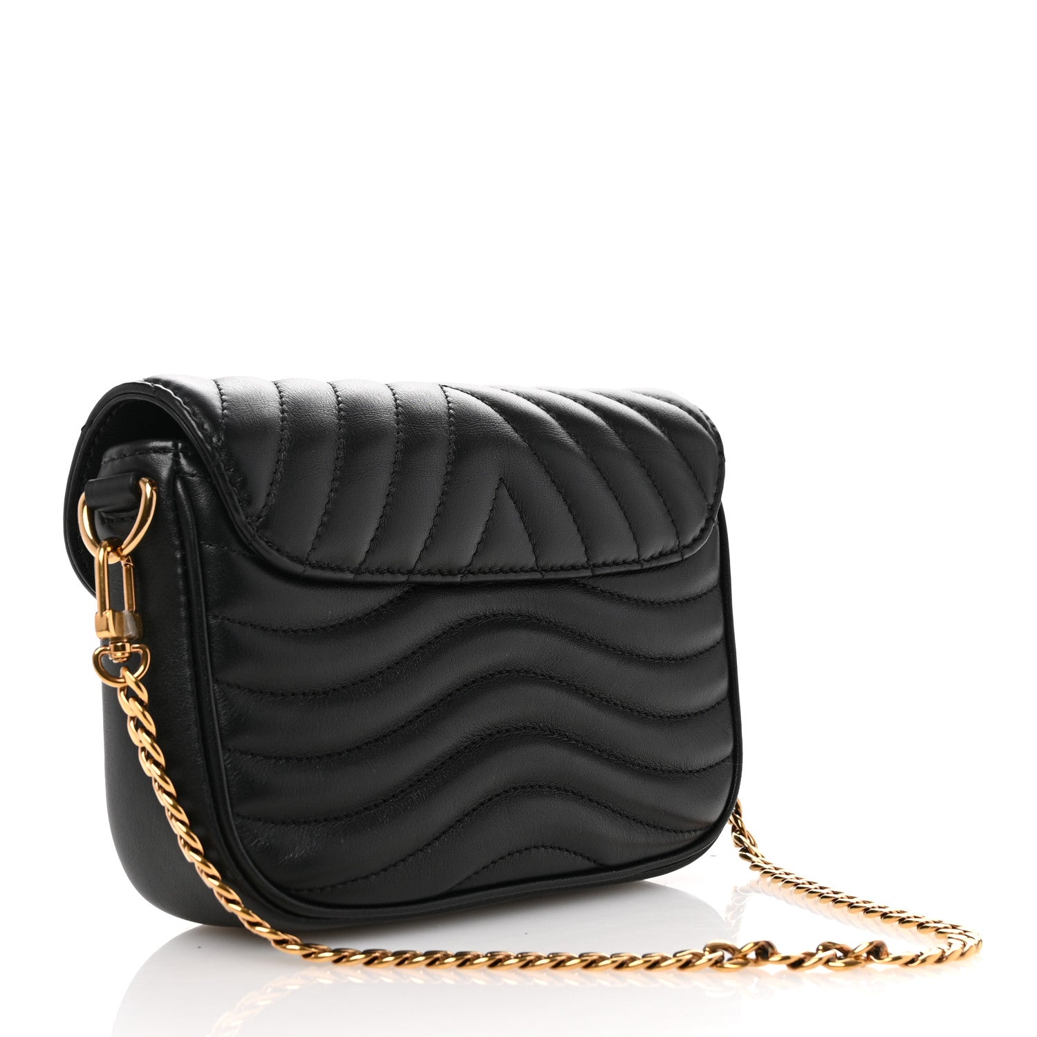 Louis Vuitton Calfskin New Wave Multi Pochette Black 3 of 9