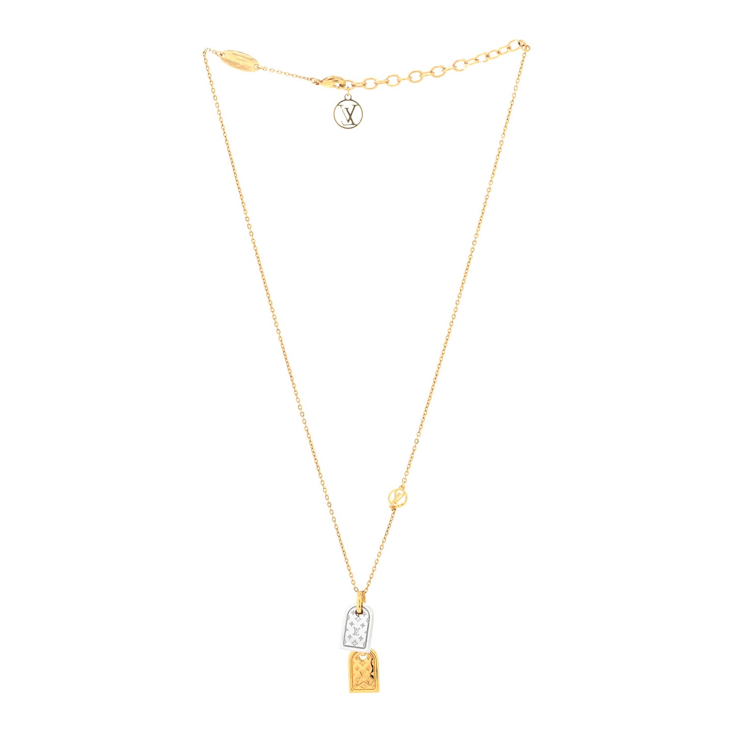 Nanogram Name Tag Necklace Gold
