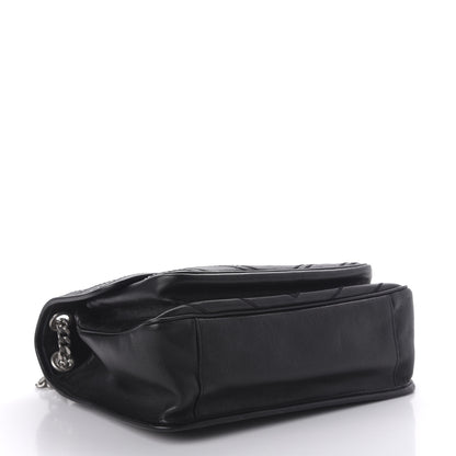 Saint Laurent Calfskin Matelasse Monogram Microstud Medium Niki Chain Satchel Black 4 of 9