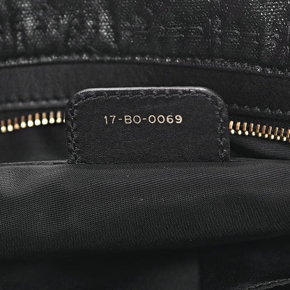Christian Dior Coated Canvas Cannage Large Dior Soft Shopping Tote Black 7 of 10