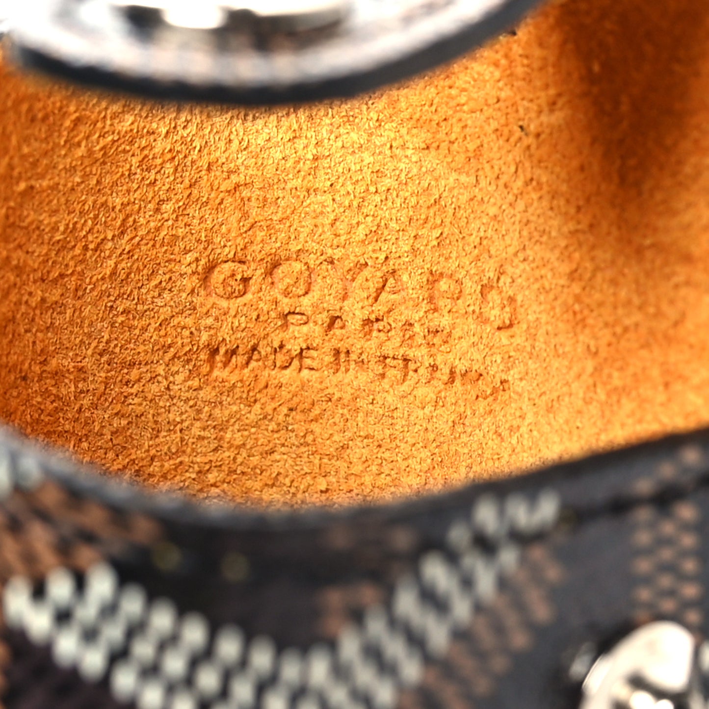 Goyardine Montmartre Glasses Case Black