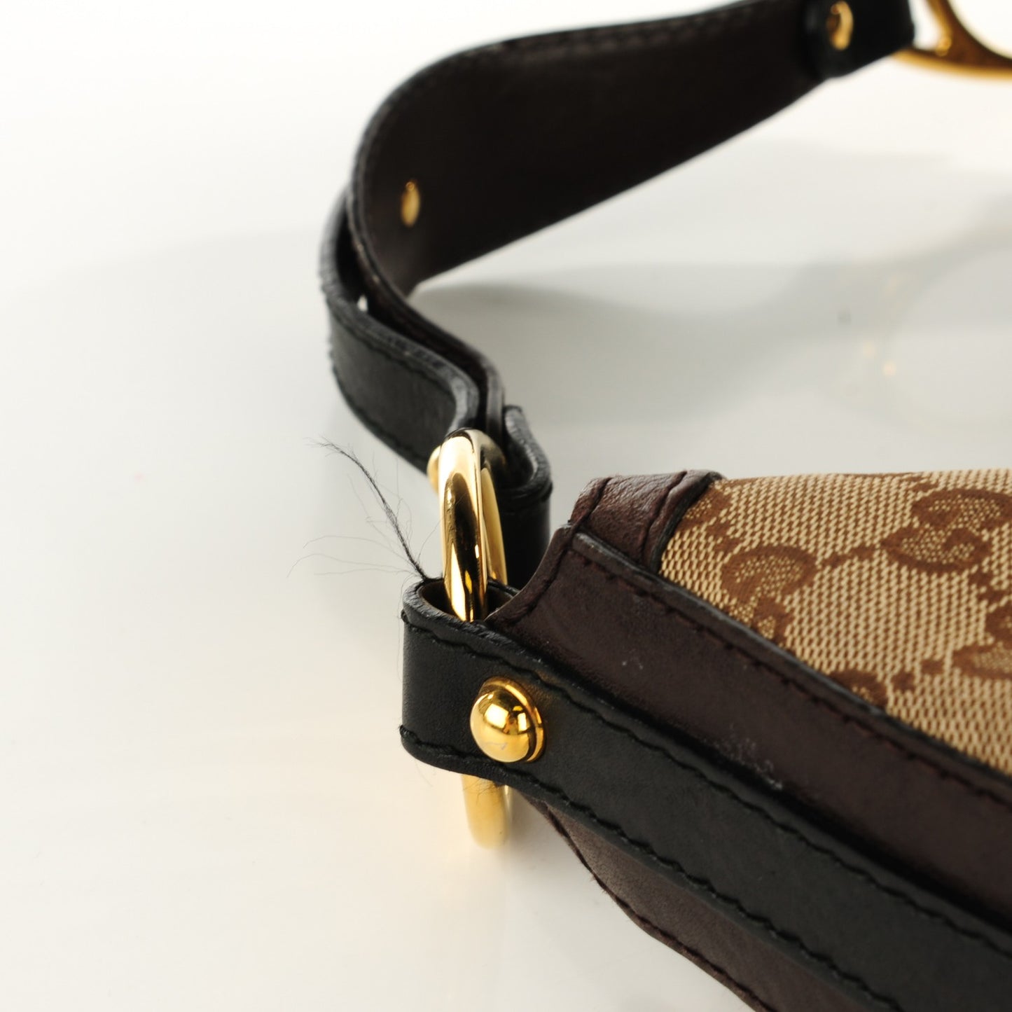 Monogram Medium Interlocking Hobo Brown