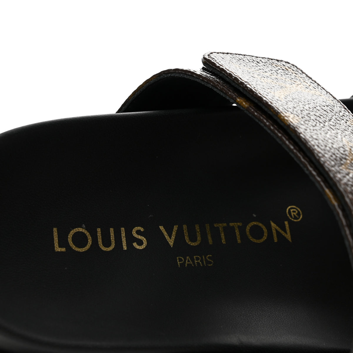 Louis Vuitton Monogram Bom Dia Mule Sandals 35.5 Black 8 of 11