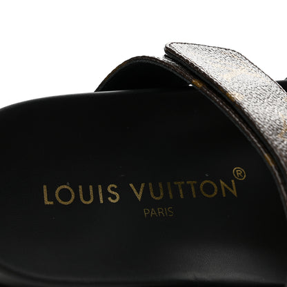 Louis Vuitton Monogram Bom Dia Mule Sandals 35.5 Black 8 of 11