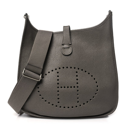 Hermes Taurillon Clemence Evelyne III GM Etoupe 1 of 11