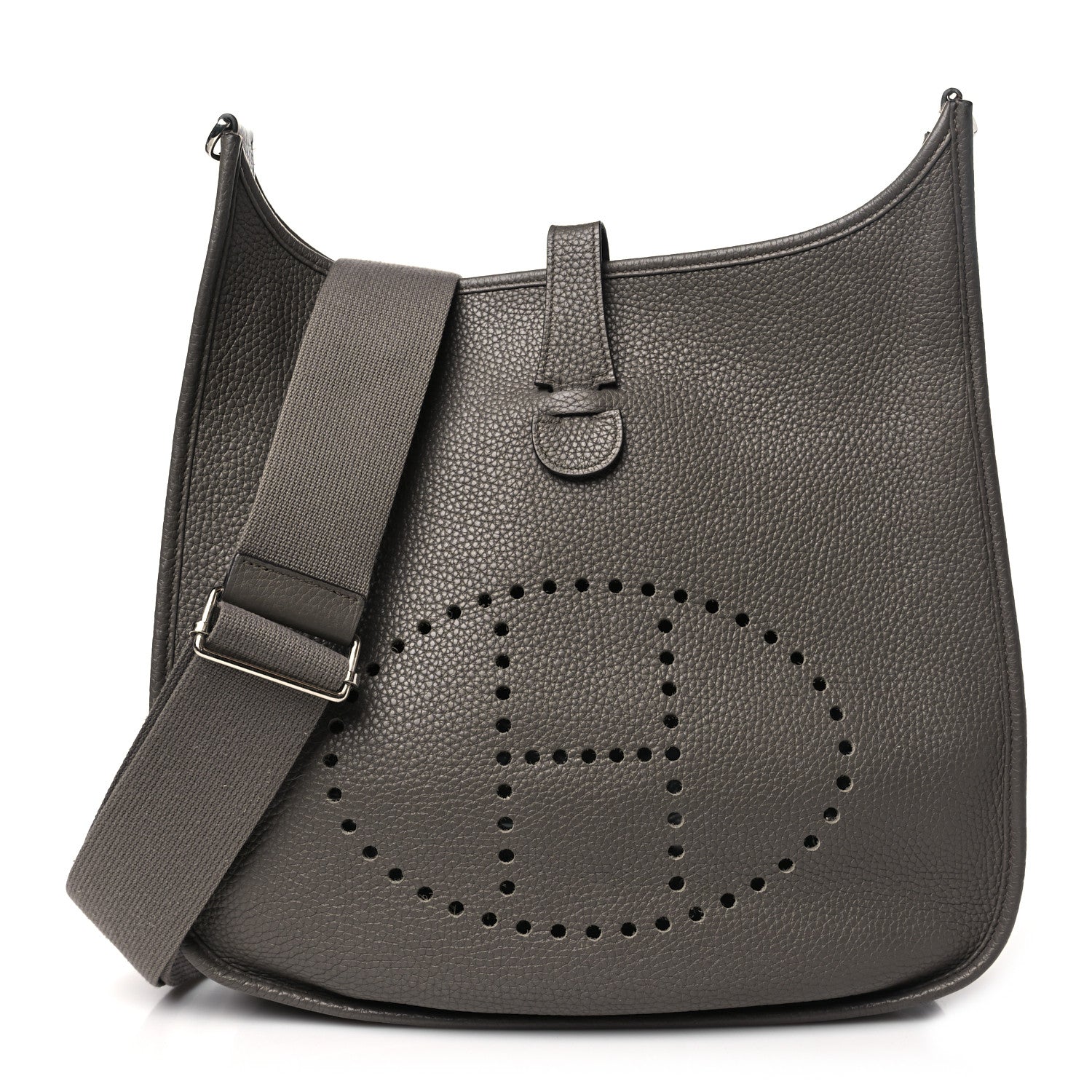 Hermes Taurillon Clemence Evelyne III GM Etoupe 1 of 11