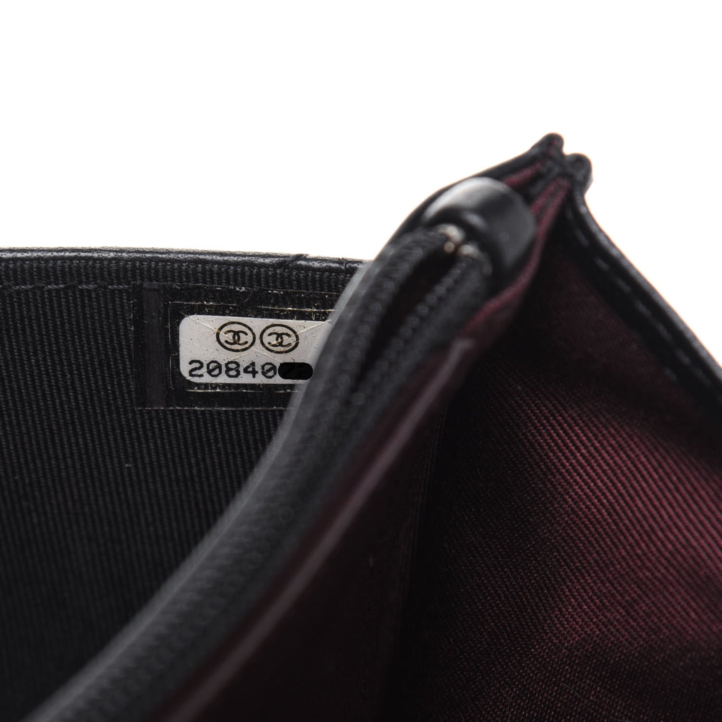 Lambskin Quilted Wallet On Chain WOC Black