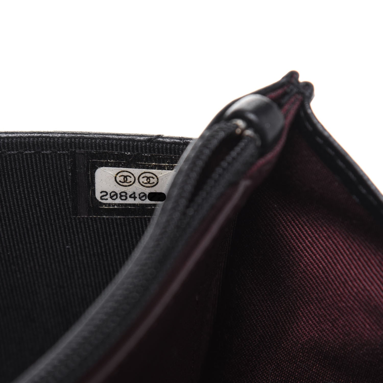 Chanel Lambskin Quilted Wallet On Chain WOC Black 8 of 13