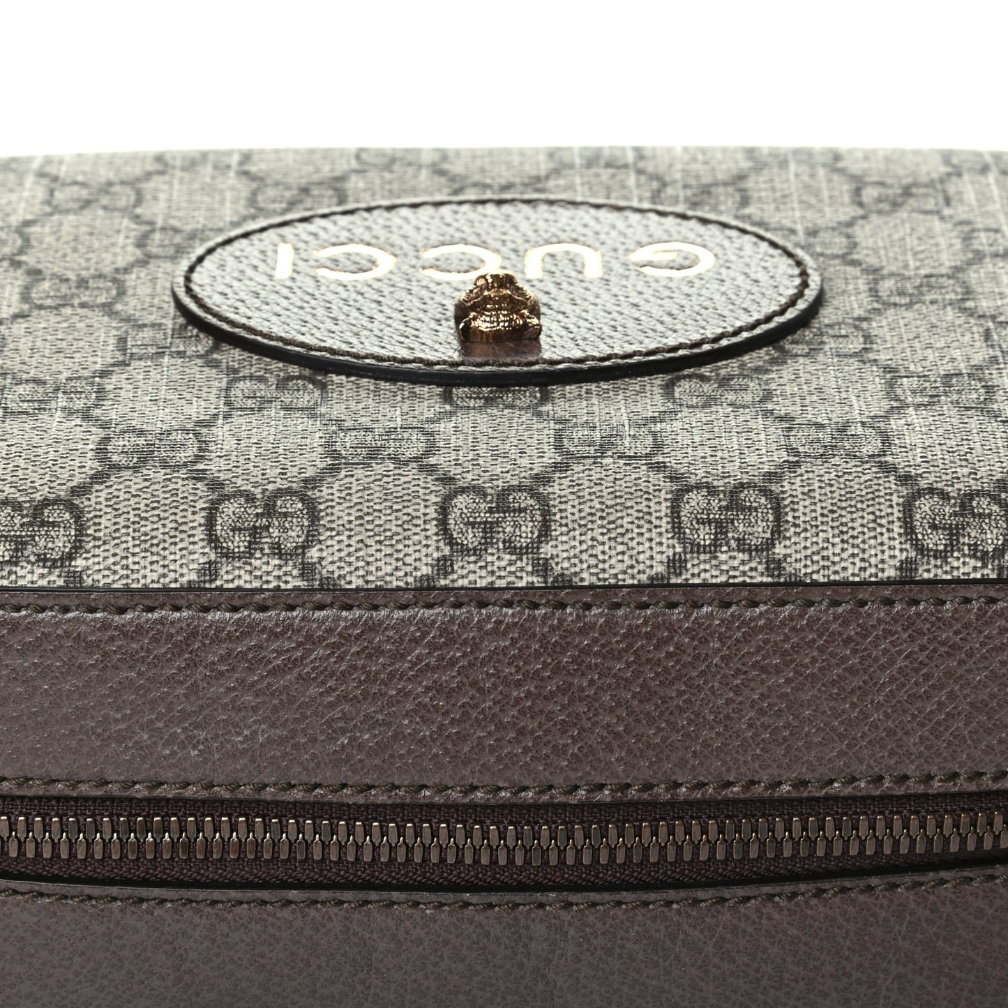 GG Supreme Monogram Web Neo Vintage Shoulder Bag Beige New Acero Crop