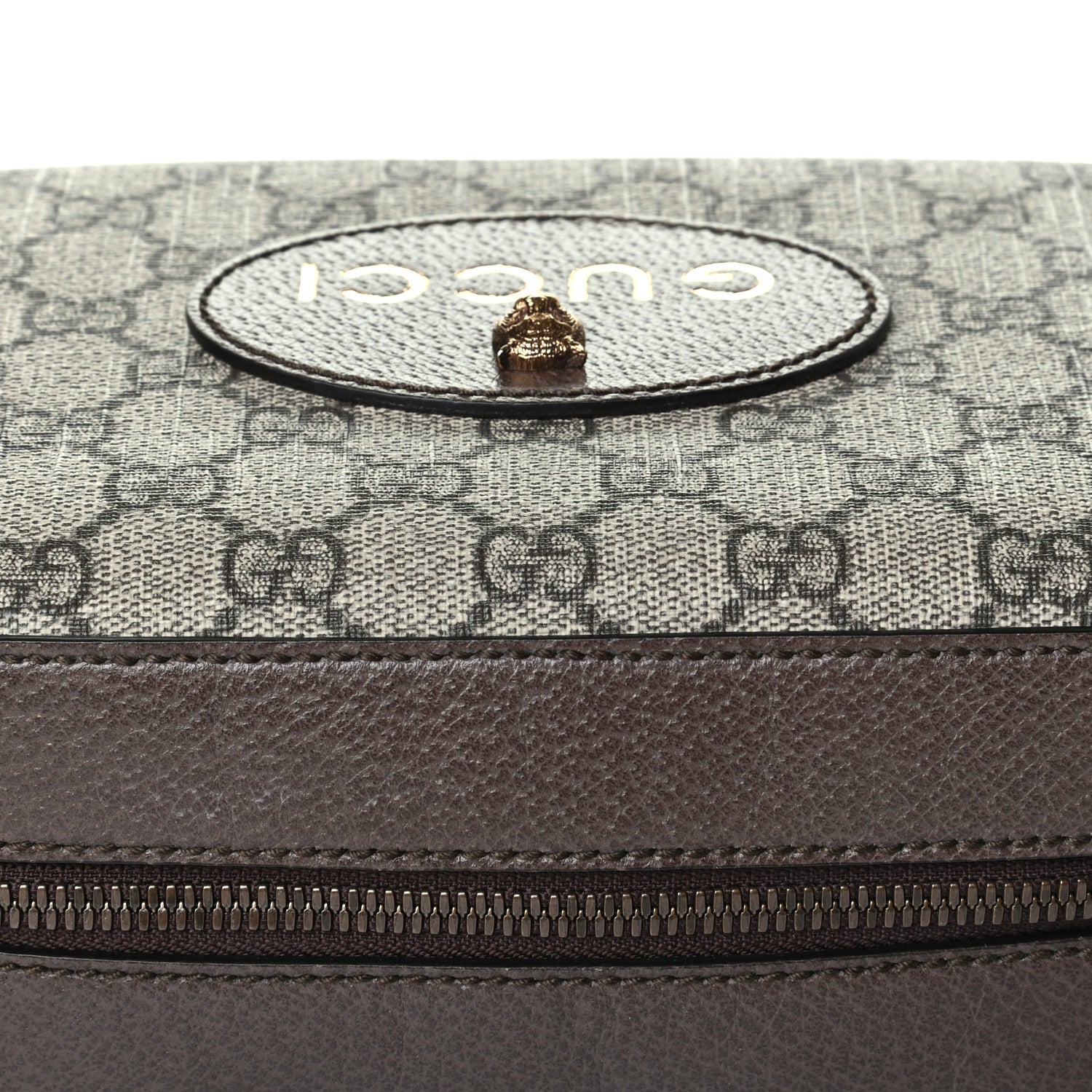 Gucci GG Supreme Monogram Web Neo Vintage Shoulder Bag Beige New Acero Crop 7 of 8
