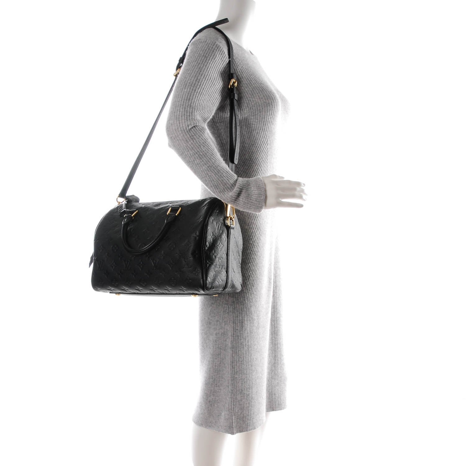 Louis Vuitton Empreinte Speedy Bandouliere 30 Black 2 of 7