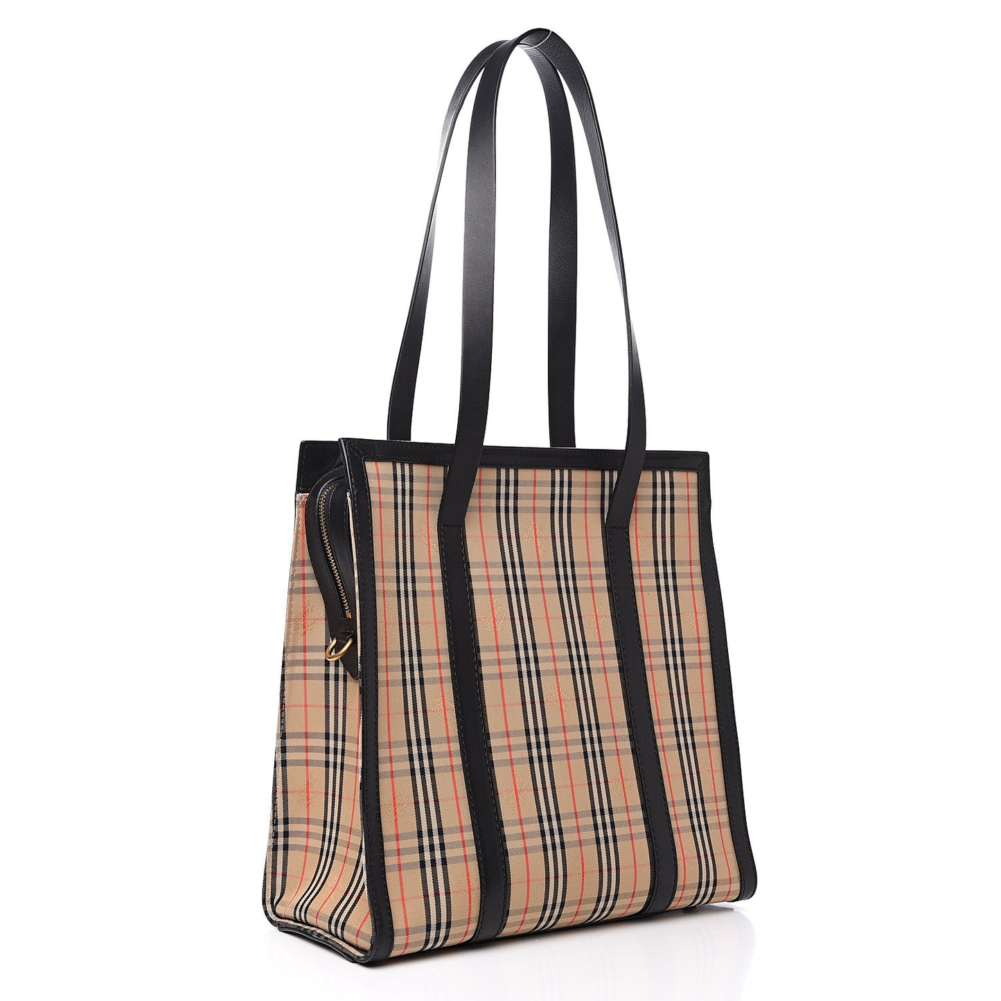 Calfskin Medium 1983 Knight Check Link Tote Brown