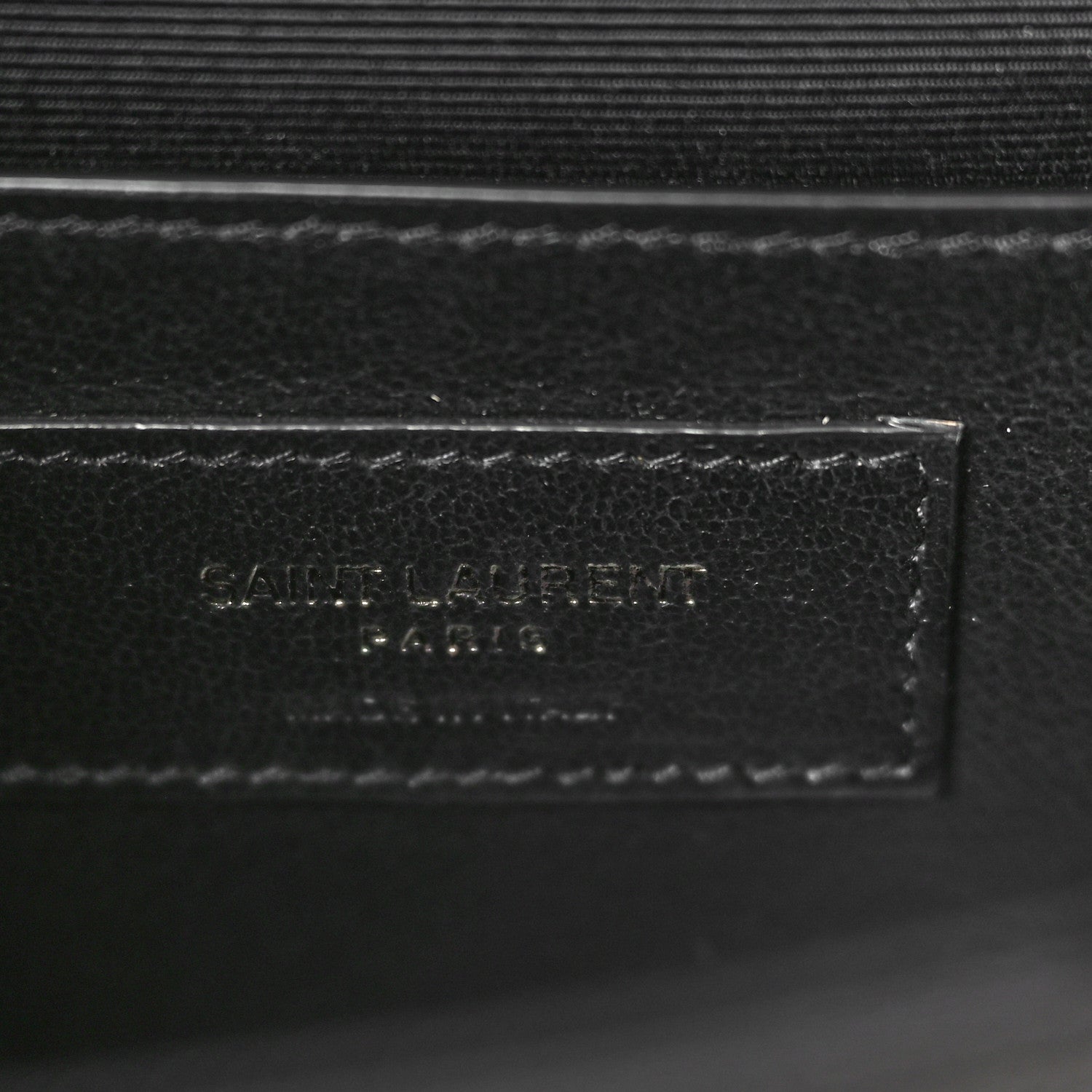 Saint Laurent Grain De Poudre Small Monogram Monochrome Kate Satchel Black 6 of 10