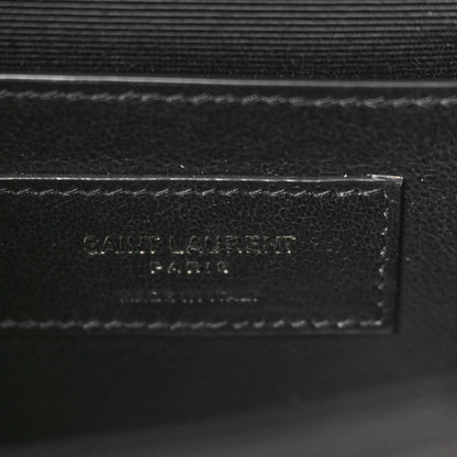 Saint Laurent Grain De Poudre Small Monogram Monochrome Kate Satchel Black 6 of 10