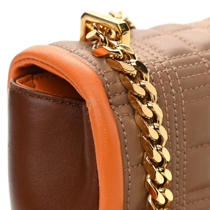 Burberry Lambskin Quilted Small Lola Bag Brown 12 of 13