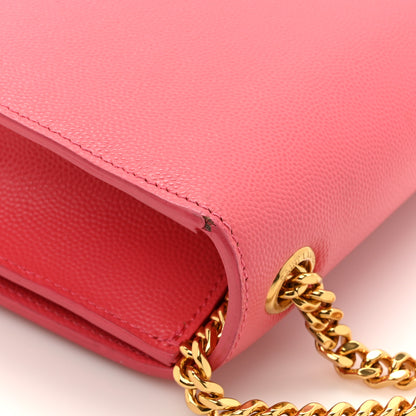 Saint Laurent Grain De Poudre Small Monogram Kate Satchel Rose Clair 14 of 14