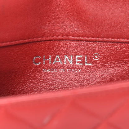 Chanel Lambskin Quilted Extra Mini Rectangular Flap Red 5 of 18