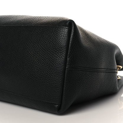 Gucci Pebbled Calfskin Medium Soho Chain Shoulder Bag Black 8 of 9