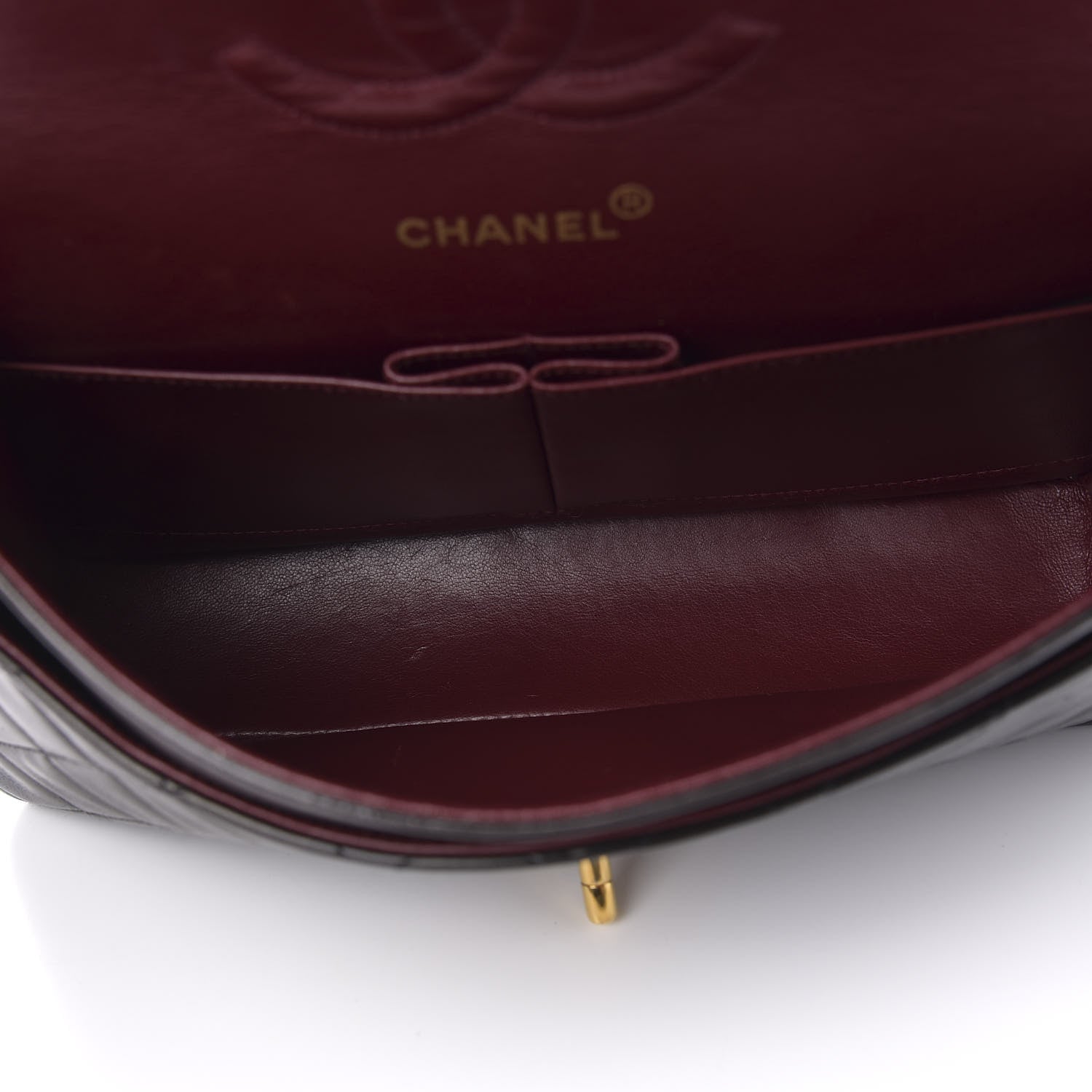 Chanel Lambskin Quilted Medium Double Flap Black 4 of 10