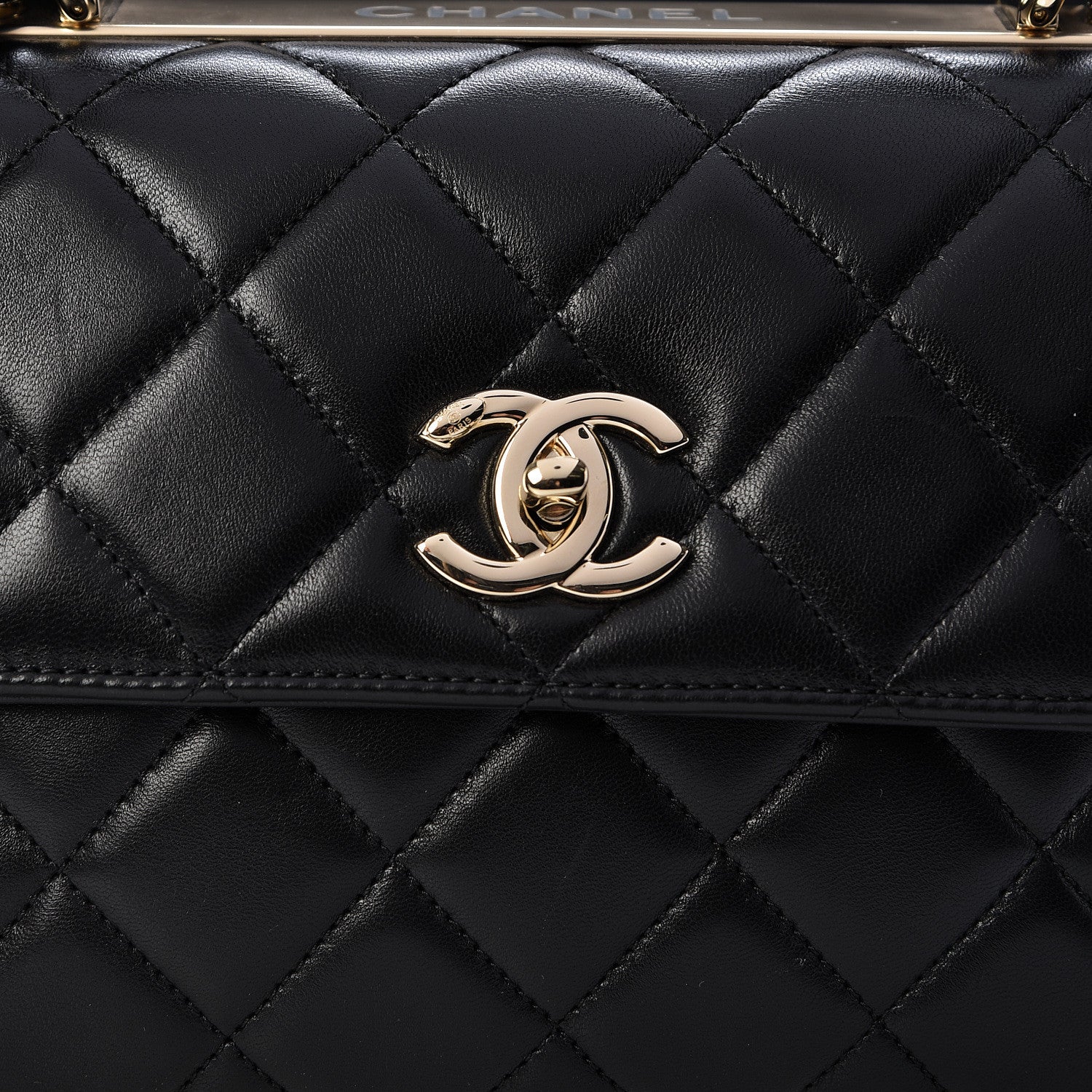 Chanel Lambskin Quilted Small Trendy CC Dual Handle Flap Bag Black 8 of 11