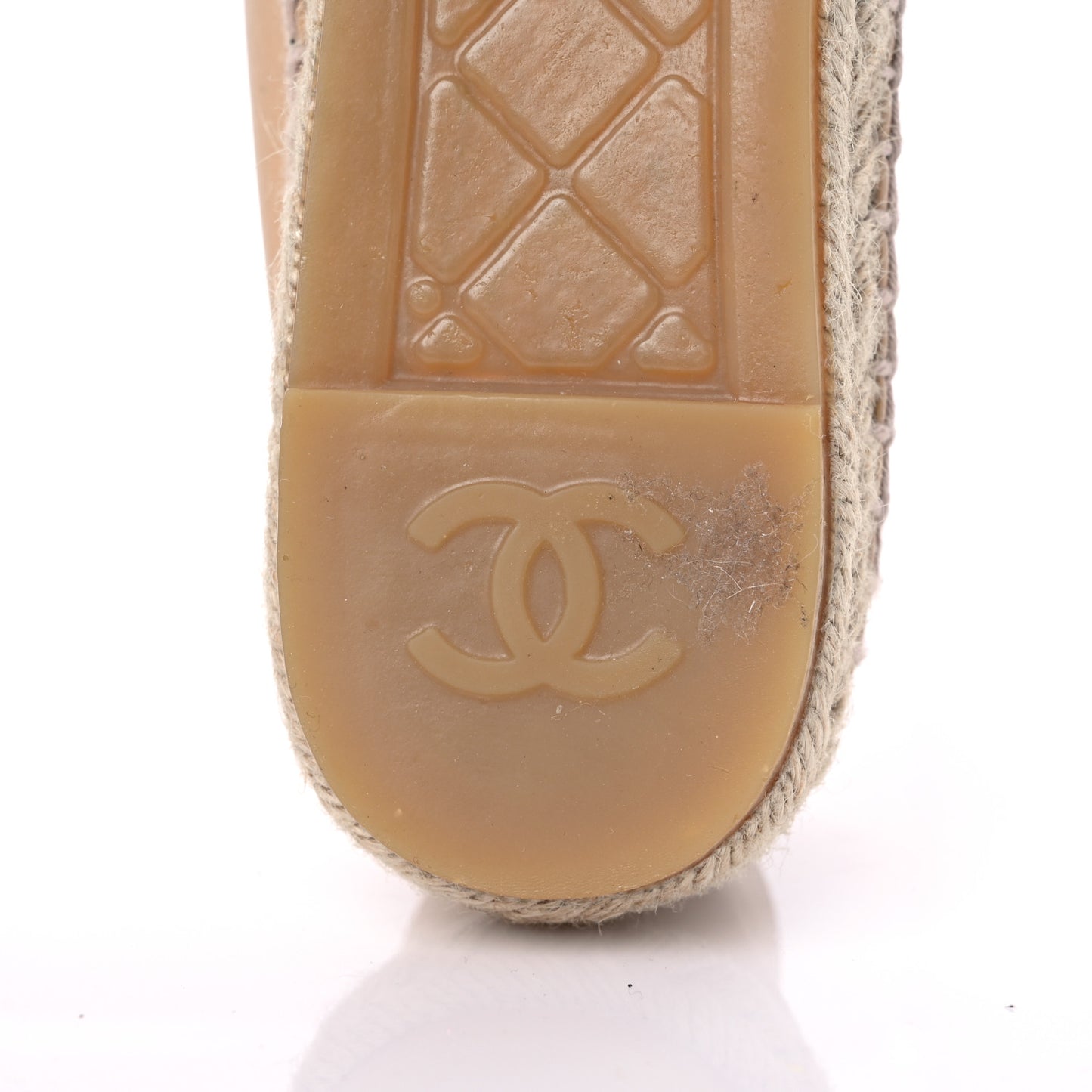 Lambskin CC Espadrilles 39 Beige Black