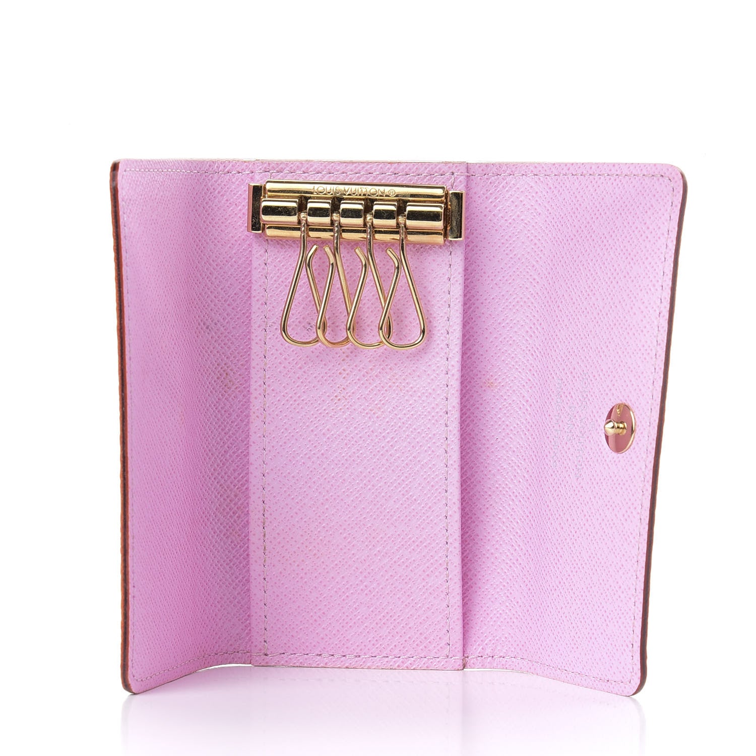 Louis Vuitton Monogram Multicolor Multicles 4 Key Holder White Litchi 5 of 8