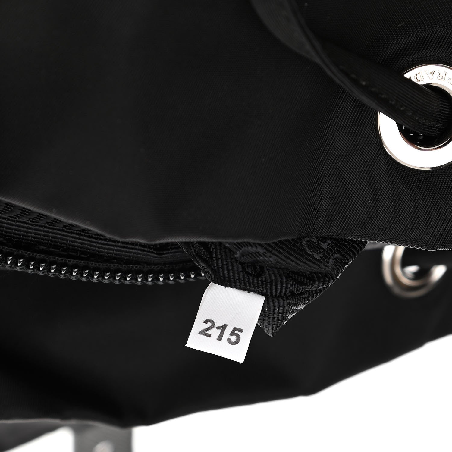 Prada Tessuto Nylon Saffiano Small Backpack Black 6 of 9
