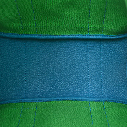 Hermes Toile Negonda Verso Garden Party 30 TPM Ecru Bambou Bleu Zanzibar 5 of 10