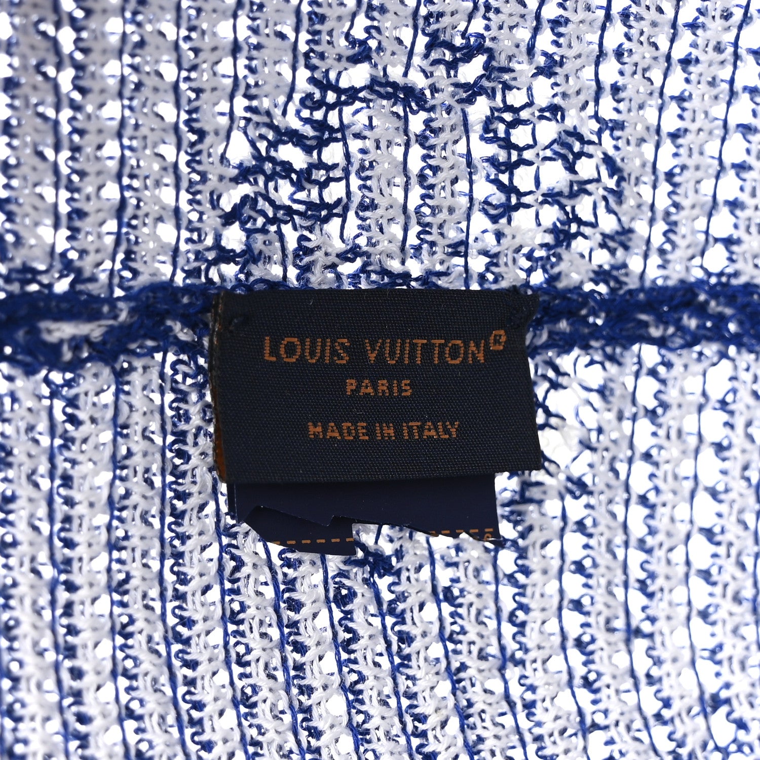 Louis Vuitton Crochet Monogram LV Bucket Hat S Blue White 5 of 7