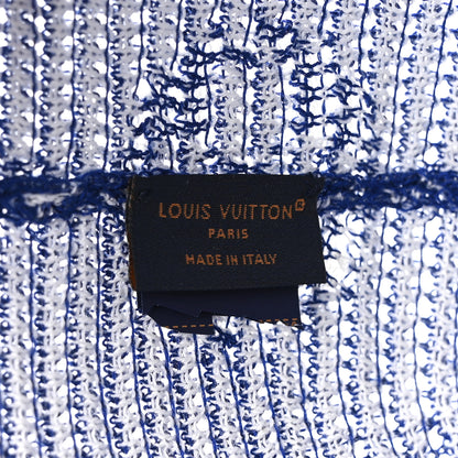 Louis Vuitton Crochet Monogram LV Bucket Hat S Blue White 5 of 7