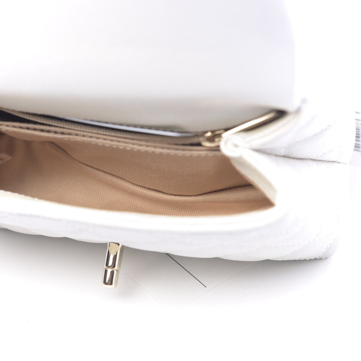Chanel Iridescent Caviar Quilted Extra Mini Coco Handle Flap White 5 of 11