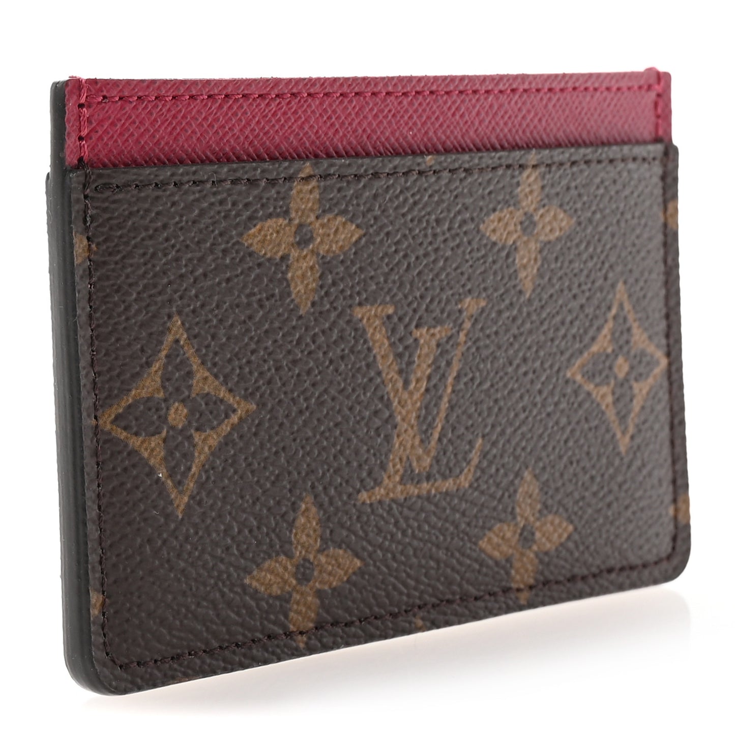 Monogram Card Holder Fuchsia
