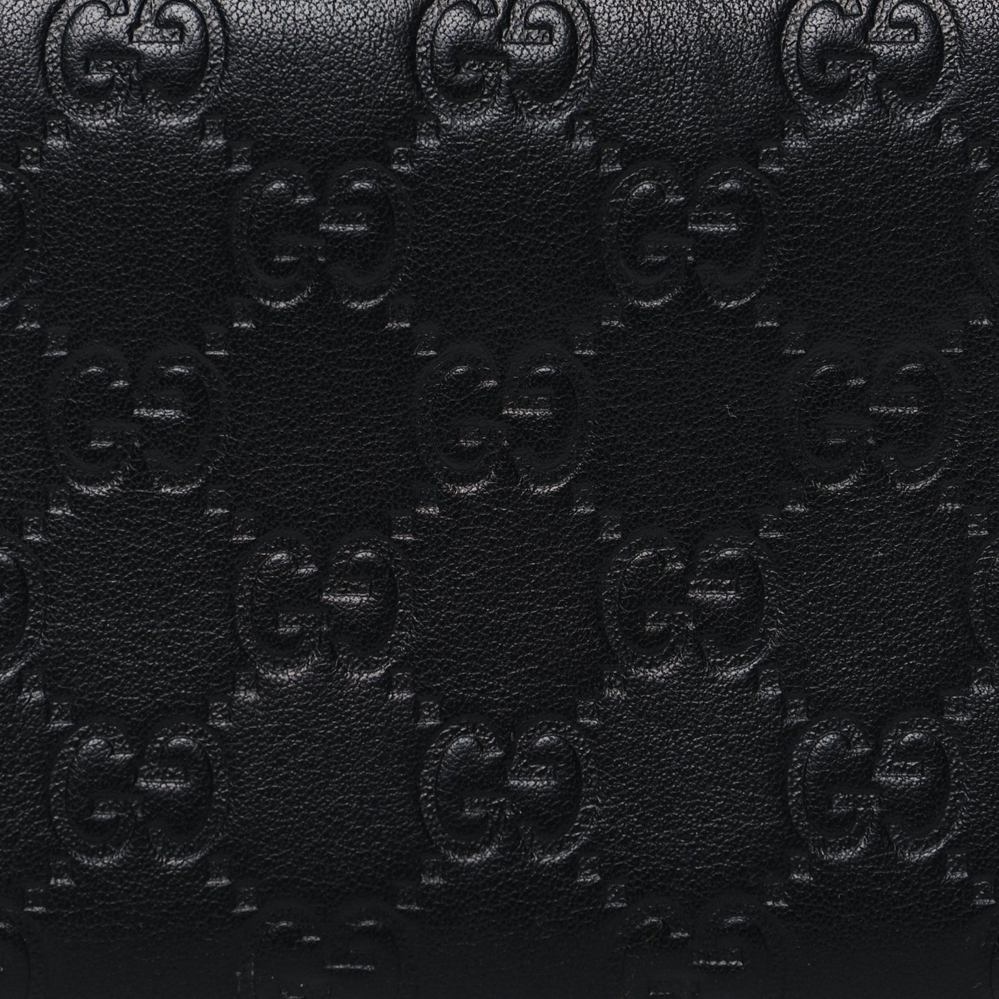 Guccissima Vitello Tender Zip Around Wallet Black