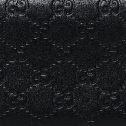 Gucci Guccissima Vitello Tender Zip Around Wallet Black 8 of 9