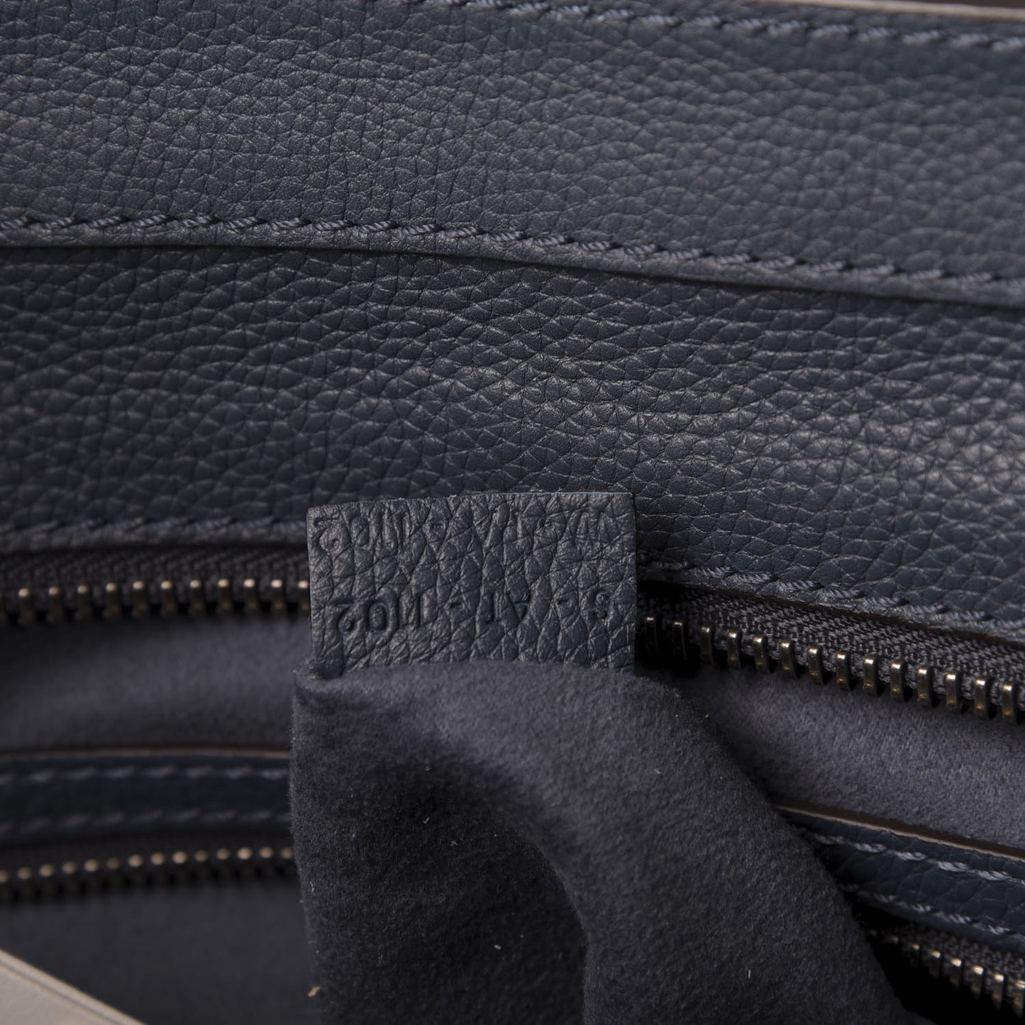 Drummed Calfskin Mini Luggage Orage