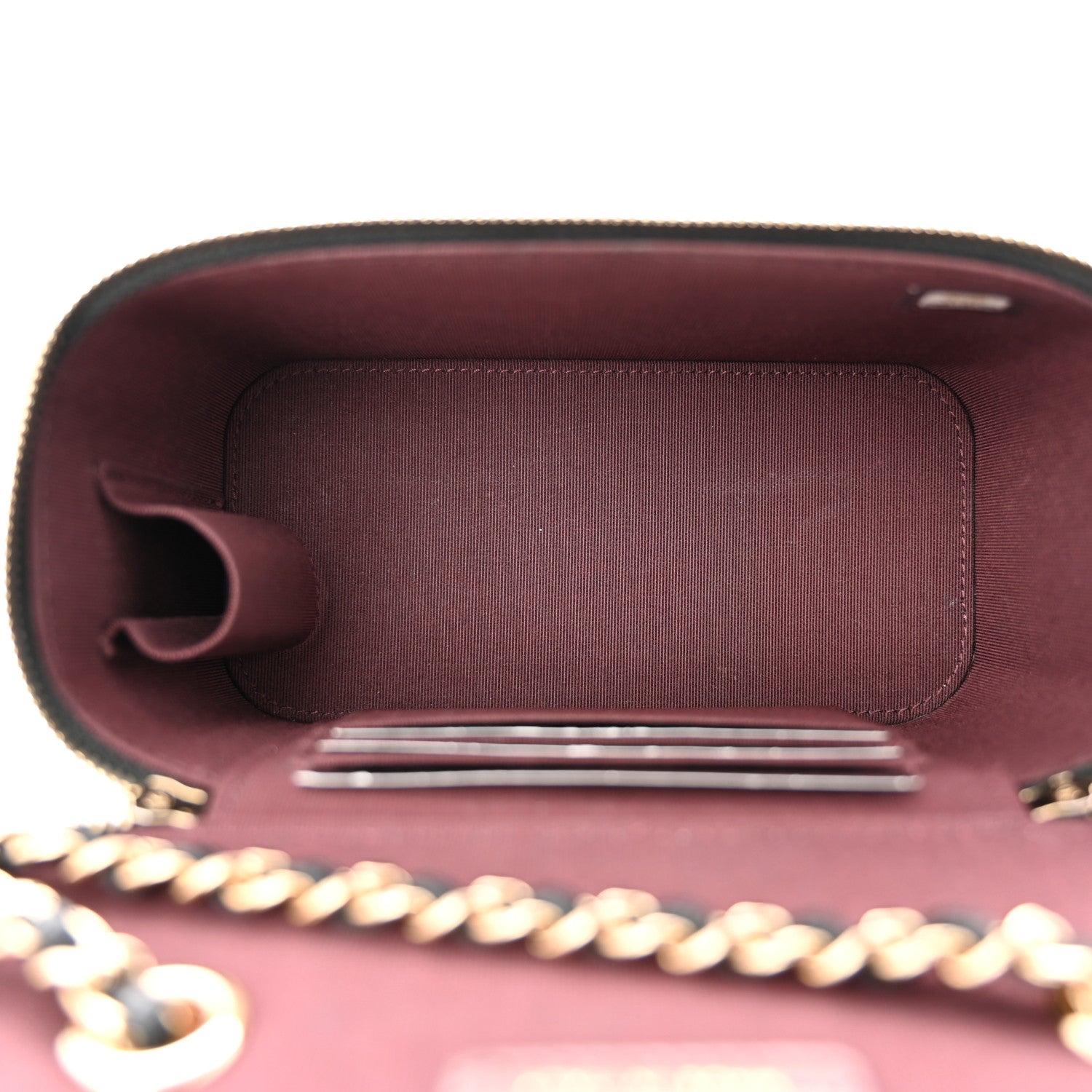 Chanel Caviar Quilted Small Vanity Case With Chain Black 5 of 11