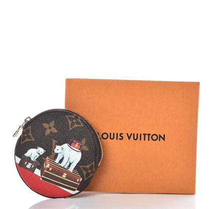 Louis Vuitton Monogram 2017 Christmas Animation Round Coin Purse 8 of 8