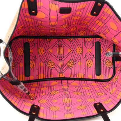 MCM Visetos Medium Project Reversible Shopper Tote Cognac 8 of 13