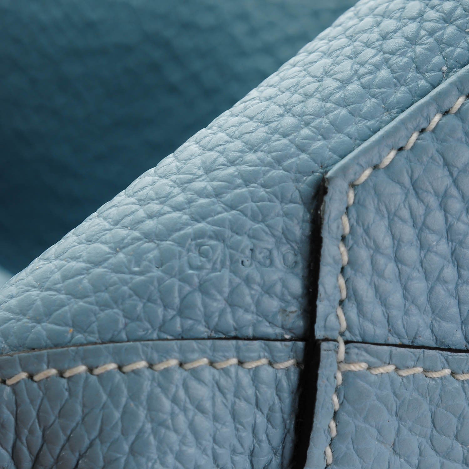Hermes Taurillon Clemence Double Sens 36 Reversible Tote Bleu Lin Bleu Obscur 7 of 7