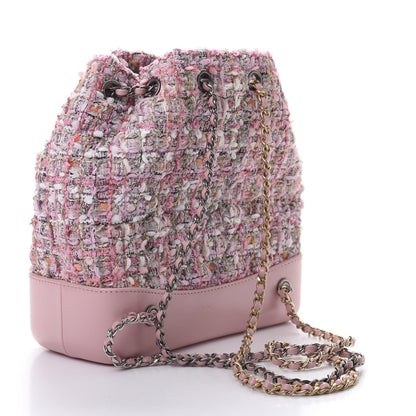 Chanel Tweed Calfskin Quilted Gabrielle Backpack Pink 2 of 11
