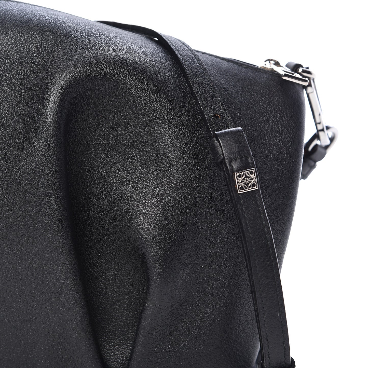 Calfskin Mini Elephant Crossbody Bag Black