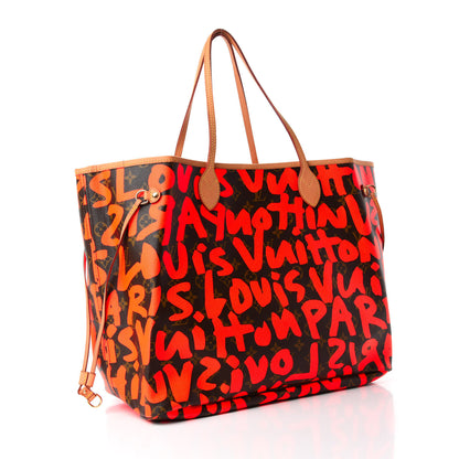 Louis Vuitton Monogram Graffiti Neverfull GM Orange 3 of 10