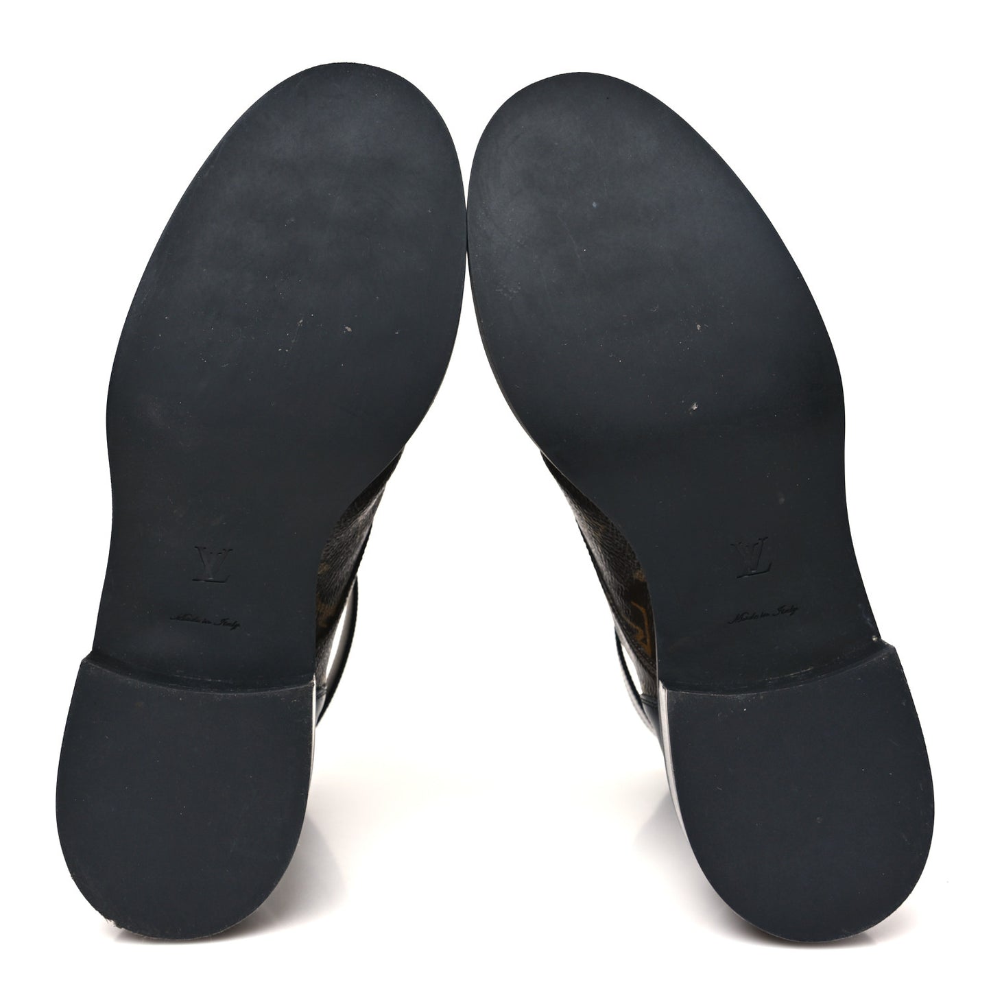 Calfskin Monogram Wonderland Flat Ranger Boots 40 Black
