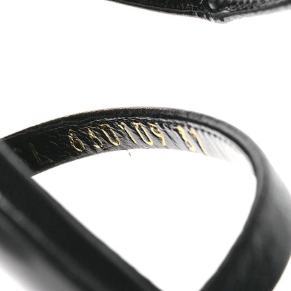 Saint Laurent Calfskin Cassandra 100 Ankle Strap Sandals 37 Black 8 of 9