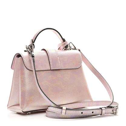 Louis Vuitton Iridescent Lizard Rose Des Vents Mini Pink 3 of 10