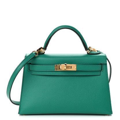 Hermes Epsom Mini Kelly Sellier 20 Vert Jade 1 of 10