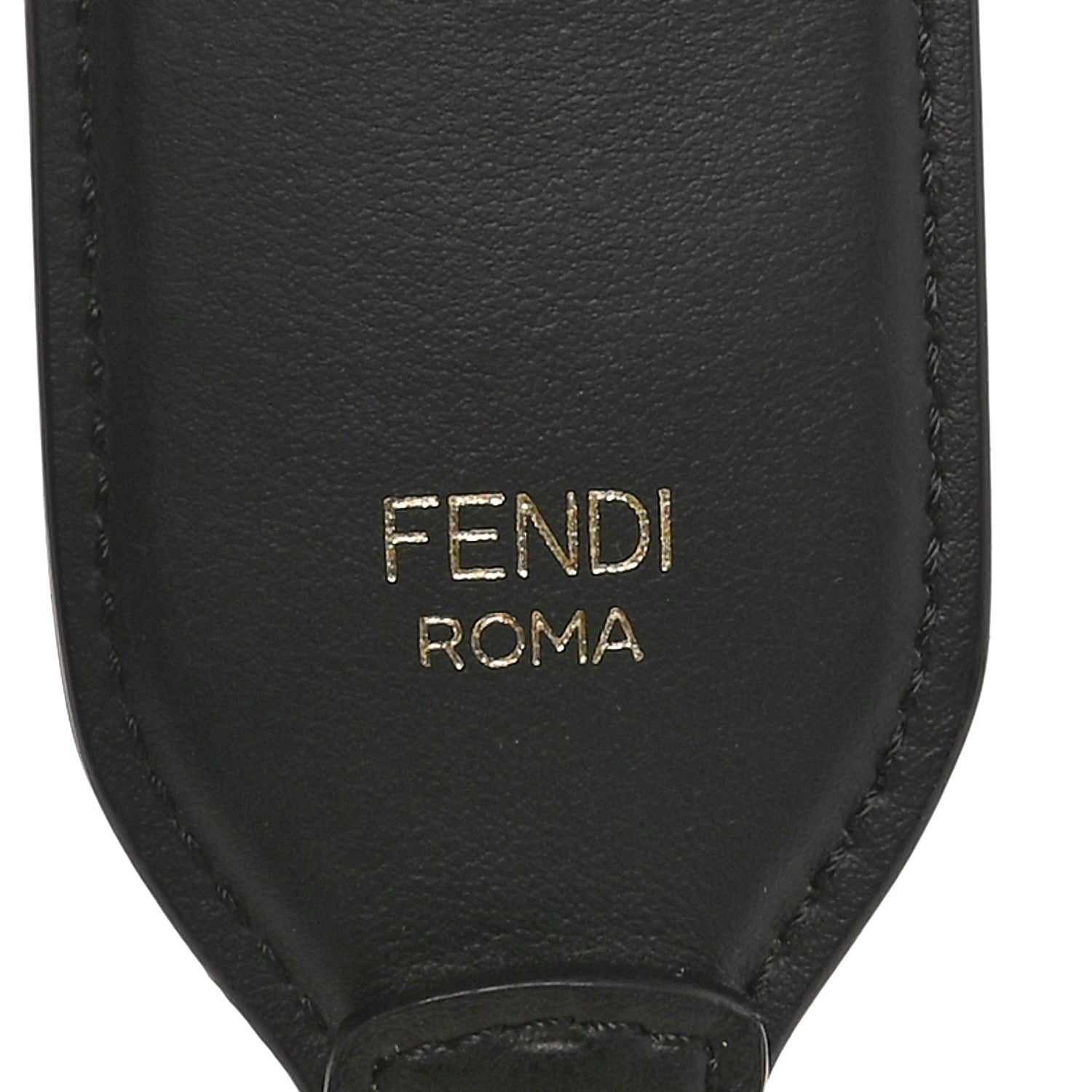 Fendi Vitello Grace FF 1974 Embossed Mini Strap You Black 3 of 4