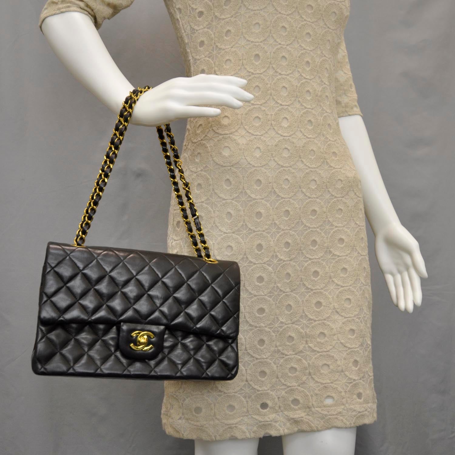Chanel Lambskin Medium Double Flap Black 2 of 11