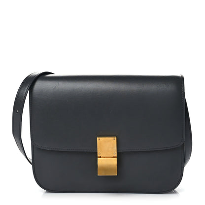 Celine Box Calfskin Medium Classic Box Flap Bag Anthracite 1 of 11